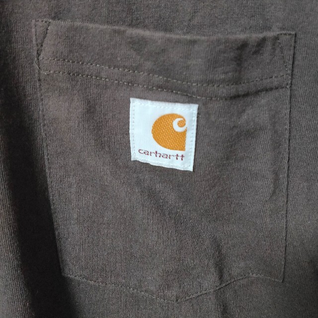 carhartt(カーハート)のCarhartt 茶色 長袖Tシャツ カットソー メンズ L カーハート ポケT メンズのトップス(Tシャツ/カットソー(七分/長袖))の商品写真