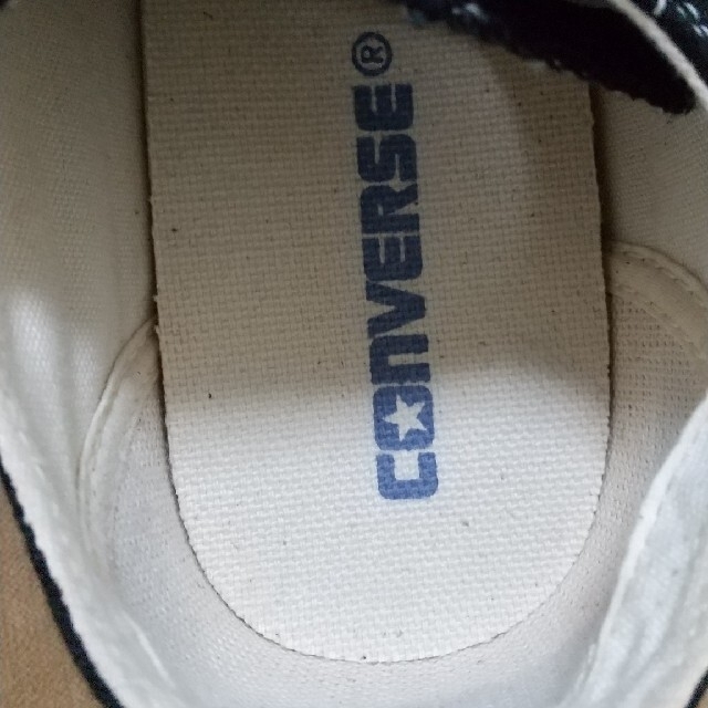 CONVERSE(コンバース)の美品  コンバース     黒スニーカー    25.5cm レディースの靴/シューズ(スニーカー)の商品写真