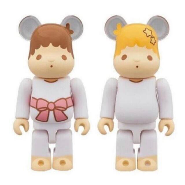 MEDICOM TOY(メディコムトイ)の Little Twin Stars キキ&ララ 100% BE@RBRICK  エンタメ/ホビーのおもちゃ/ぬいぐるみ(ぬいぐるみ)の商品写真