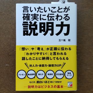 言いたいことが確実に伝わる説明力(ビジネス/経済)