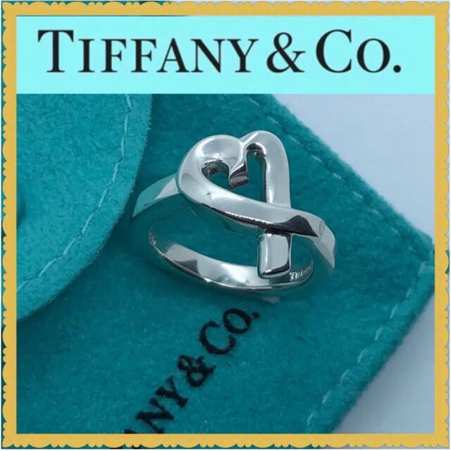 Tiffany & Co. - 極美品 Tiffanyティファニー ラビングハートリング