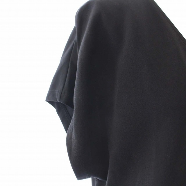 Max & Co.(マックスアンドコー)のマックス&コー ワンピース 半袖 ひざ丈 L 黒 ブラック レディースのワンピース(ひざ丈ワンピース)の商品写真