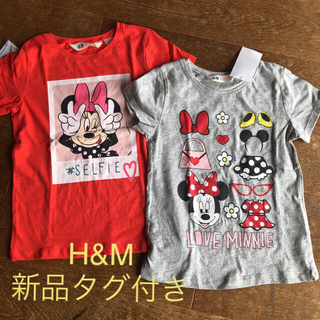 エイチアンドエム(H&M)のH&M 6〜8歳用　ミニー　半袖Tシャツ　2枚セット　送料込み(Tシャツ/カットソー)