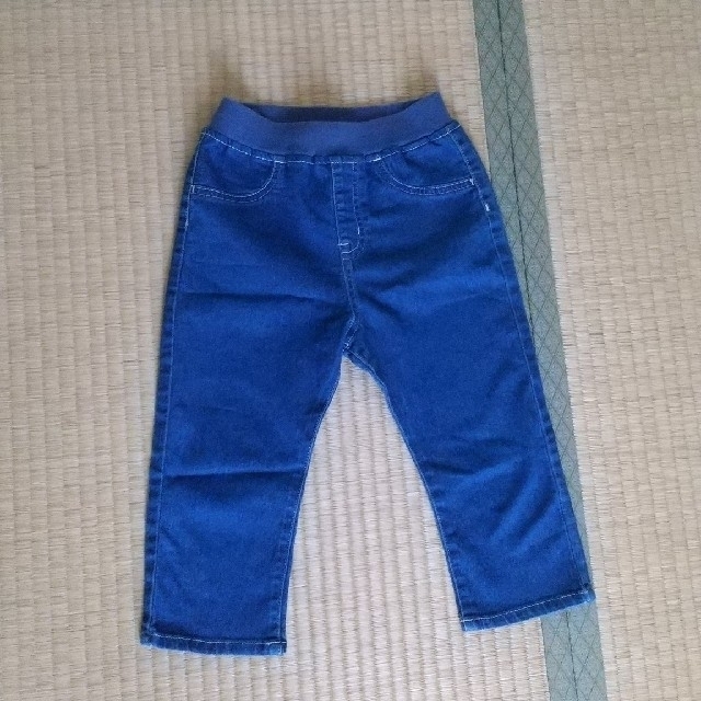 【未使用品】デニム ハーフパンツ 130 キッズ/ベビー/マタニティのキッズ服女の子用(90cm~)(パンツ/スパッツ)の商品写真