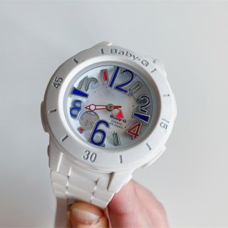 カシオ(CASIO)のBABY-G Neon Marine Series ホワイト(腕時計)