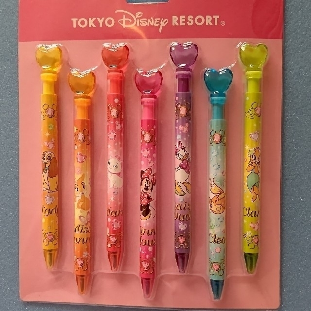 Disney - 【↓最終値下げ↓】女の子キャラのハート付きボールペン