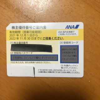 エーエヌエー(ゼンニッポンクウユ)(ANA(全日本空輸))のANA 株主優待チケット(その他)