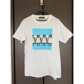 ナノユニバース(nano・universe)のバンクシー/ナノユニバース/コラボ/別注/チンパンジー/Tシャツ/限定/白/美品(Tシャツ/カットソー(半袖/袖なし))