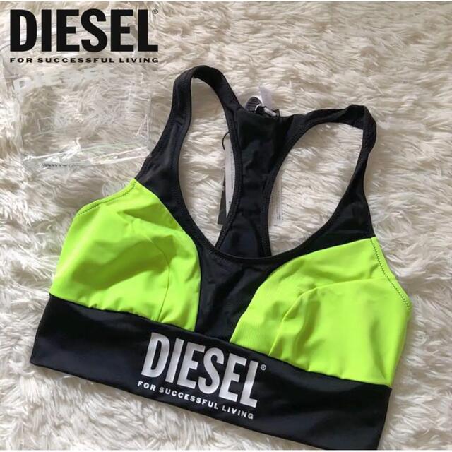 【タグ付き未使用】 DIESEL 80’sロゴビキニ ブラトップス スポーツブラ