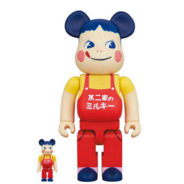 BE＠RBRICK ホーロー看板 ペコちゃん 100％＆400％ エンタメ/ホビーのおもちゃ/ぬいぐるみ(キャラクターグッズ)の商品写真