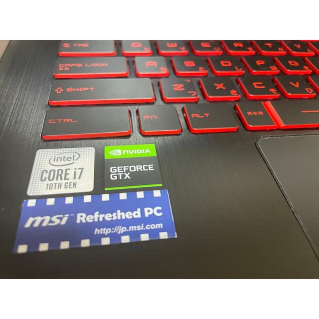 最初価格！MSI ゲーミングノートpc GF GF75-10SCSR-001JP