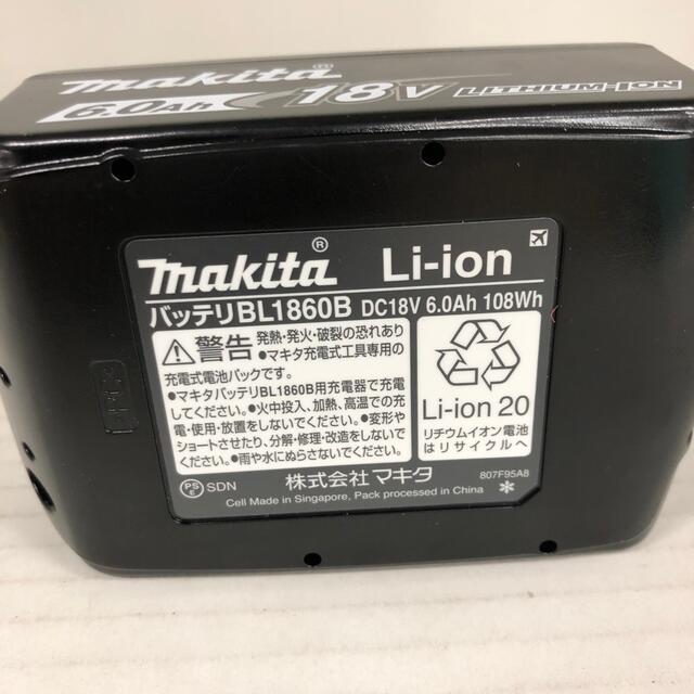 Makita(マキタ)の212 マキタ　純正リチウムバッテリー　BL1860B 中古美品 スポーツ/アウトドアの自転車(工具/メンテナンス)の商品写真