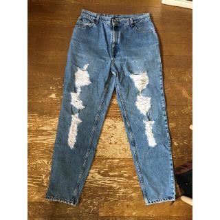 リーバイス(Levi's)のLevi's 550 ワイドテーパードダメージデニム メキシコ製(デニム/ジーンズ)