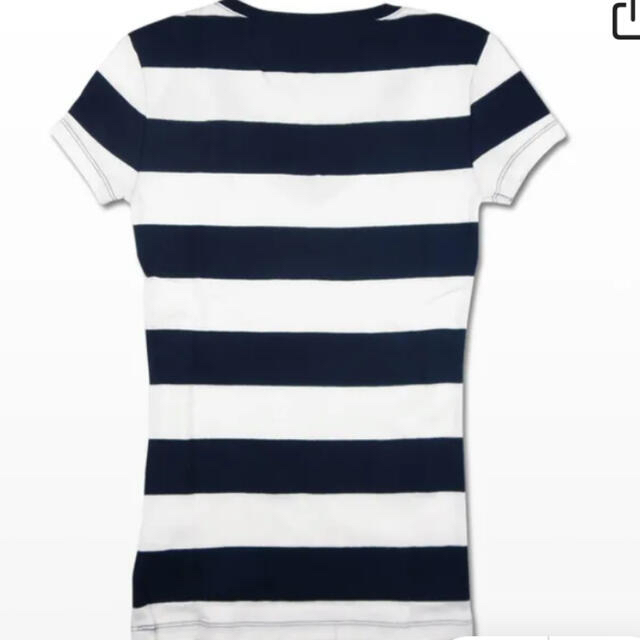 TOMMY HILFIGER(トミーヒルフィガー)のTOMMY HILFIGER VネックTシャツ　ボーダー　Mサイズ レディースのトップス(Tシャツ(半袖/袖なし))の商品写真