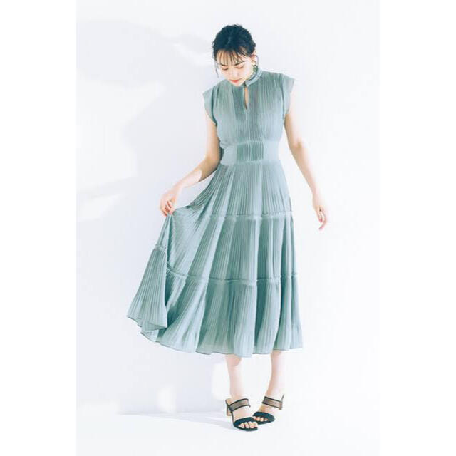 SNIDEL - ˗ˏˋ美品ˎˊ˗ SNIDEL ティアードプリーツワンピースの SNIDEL - ˗ˏˋ美品ˎˊ˗ SNIDEL ティアードプリーツワンピースの