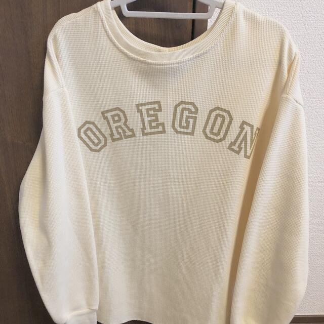 mite 2way oregon waffle tp アイボリー レディースのトップス(カットソー(長袖/七分))の商品写真