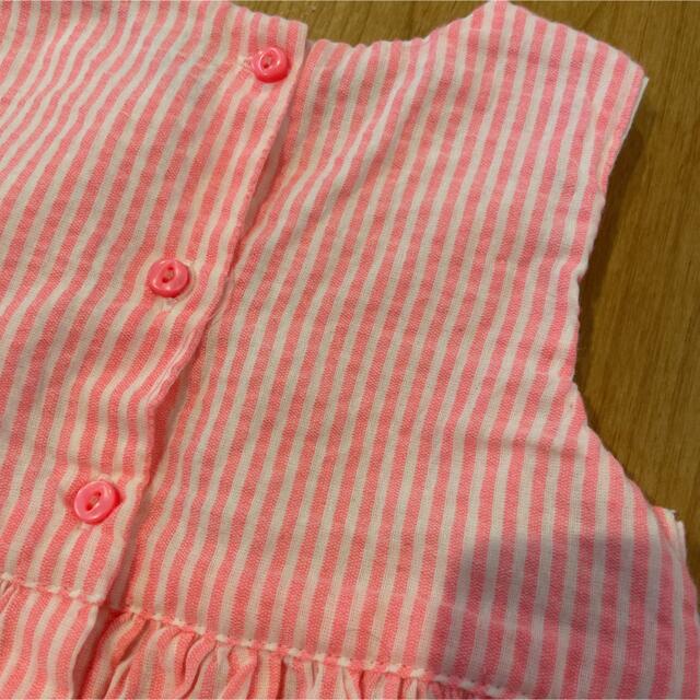 H&H(エイチアンドエイチ)のH&M ストライプワンピース キッズ/ベビー/マタニティのキッズ服女の子用(90cm~)(ワンピース)の商品写真