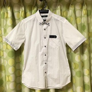 モッシモ(MOSSIMO)のマックハウス　モッシモ　半袖シャツ 白シャツ mossimo スリムフィット(シャツ)