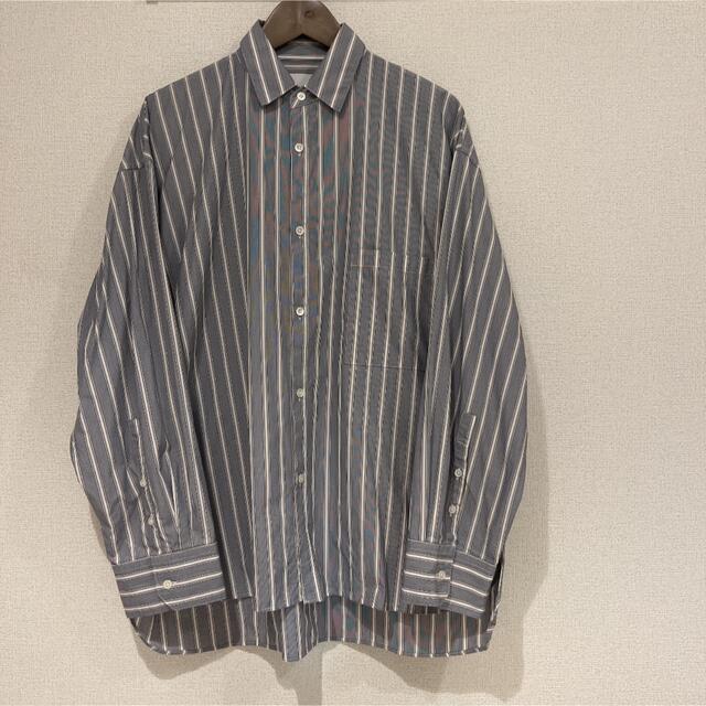 stein OVERSIZED DOWN PATTERN SHIRT ストライプ 1