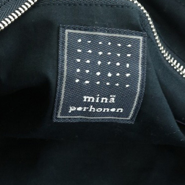 mina perhonen(ミナペルホネン)のミナペルホネン タンバリン ショルダーバッグ ハンドバッグ 2way 総柄 黒 レディースのバッグ(ショルダーバッグ)の商品写真
