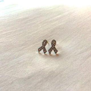 サンタモニカ(Santa Monica)の୨୧ Vintage rétro silver ribbon pierce(ピアス)