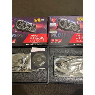 RADEON RX6700XT 12GB MSI MECH 2set バラ売り可(PC周辺機器)