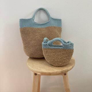 【 ハンドメイド】麻紐バッグ(バッグ)