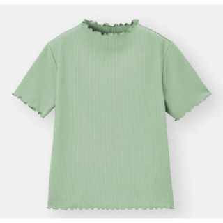 ジーユー(GU)の【新品タグ付き】GU リブメローコンパクトT(半袖)(Tシャツ(半袖/袖なし))