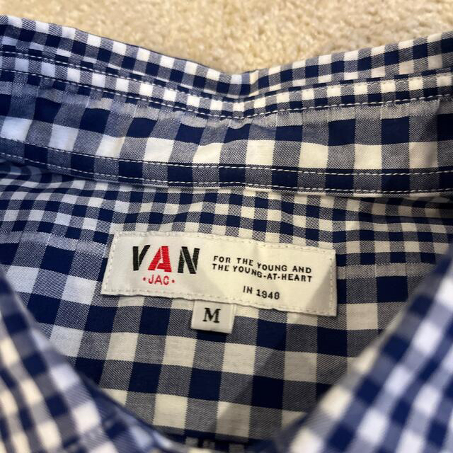 VAN Jacket(ヴァンヂャケット)のお値下げ中！新品未使用⭐️VANギンガムチェックシャツMサイズ メンズのトップス(シャツ)の商品写真
