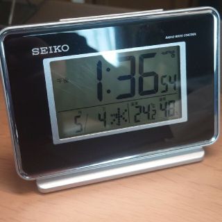 セイコー(SEIKO)のSEIKO デジタル電波時計 目覚まし時計 置き時計 セイコー SQ767K(置時計)