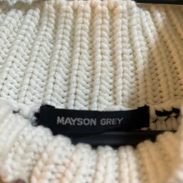 MAYSON GREY(メイソングレイ)のトップス　ニット　ノースリーブ　チェック レディースのトップス(ニット/セーター)の商品写真