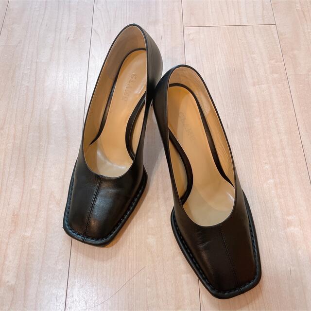 clane SQUARE STITCH PUMPS ブラック 36 クラネ