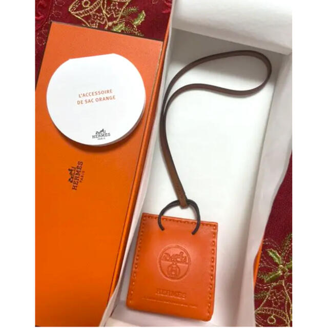 HERMES エルメス サック オランジュ 箱付 アクセサリー チャーム Y