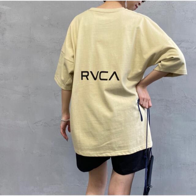 新品 RVCA レディース S バックプリント ビッグルーカ Tシャツ