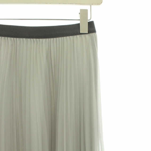 ANAYI(アナイ)のアナイ スカート ロング プリーツ チュール シアー 36 S グレー /NM レディースのスカート(ロングスカート)の商品写真