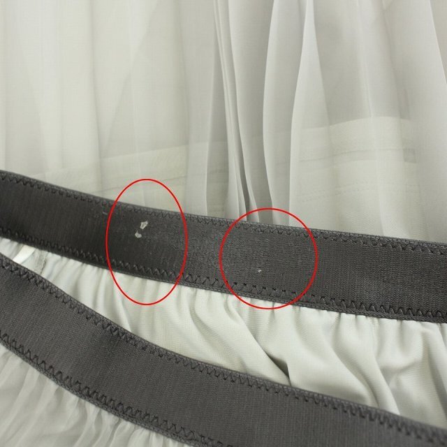 ANAYI(アナイ)のアナイ スカート ロング プリーツ チュール シアー 36 S グレー /NM レディースのスカート(ロングスカート)の商品写真