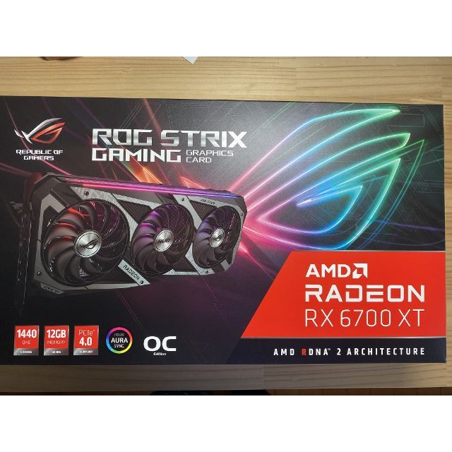 美品ASUS ROG-STRIX-RX6700XT-O12G-GAMING