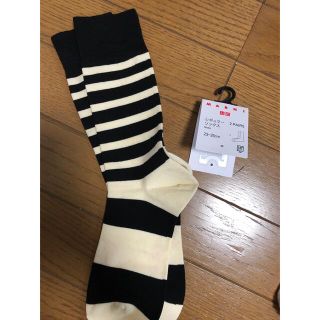 ユニクロ(UNIQLO)のくるみさま専用　マルニ　ソックス　ボーダー　1足　23-25(ソックス)