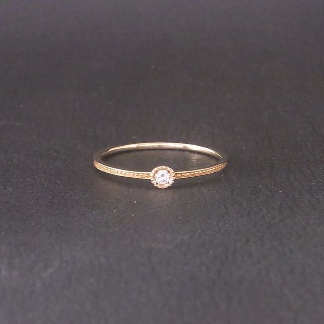 ete(エテ)の新品同様 美品 ete エテ K10YG リング ダイヤモンド 15号 レディースのアクセサリー(リング(指輪))の商品写真