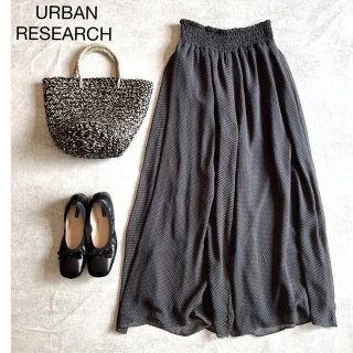 アーバンリサーチ(URBAN RESEARCH)のアーバンリサーチ　シフォンフレアワイドパンツ　マキシロングガウチョ(カジュアルパンツ)