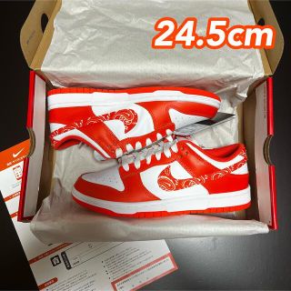 NIKE DUNK LOW JORDAN1 supreme ペイズリー 24.5(スニーカー)