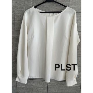 プラステ(PLST)の美品　プラステPLST シフォンブラウス　トップスM(シャツ/ブラウス(長袖/七分))