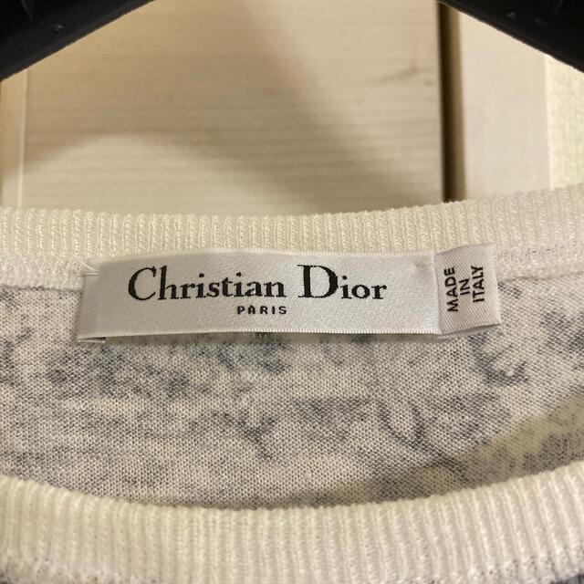 Christian Dior(クリスチャンディオール)のDIOR 22SSトワル ドゥ ジュイ ストライプ リネン・カシミア・シルク レディースのトップス(カットソー(長袖/七分))の商品写真