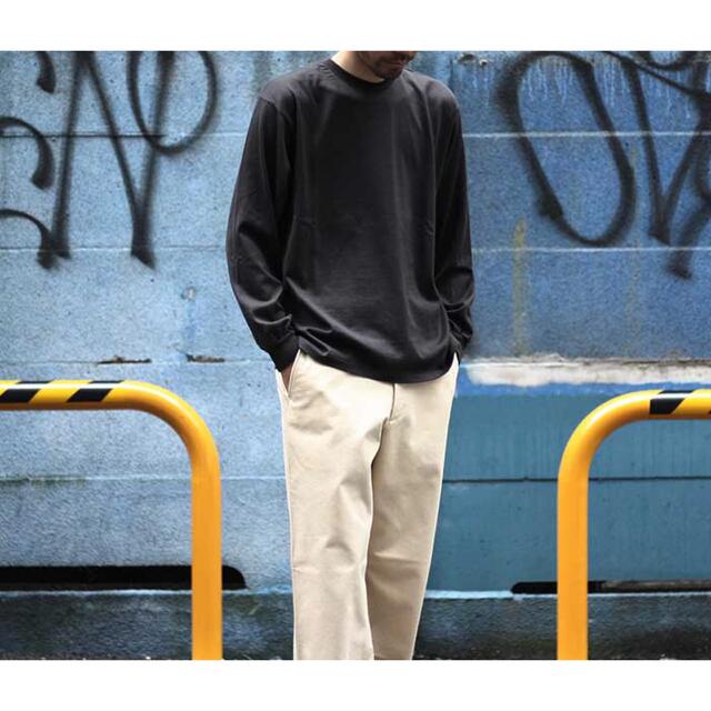 auralee luster plaiting l/s teeカラーブラック