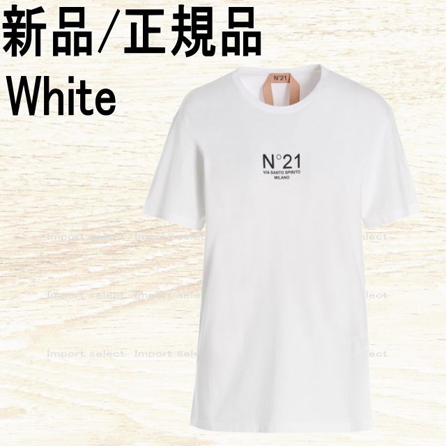 ●新品/正規品● N°21 ヌメロ ロゴ　Tシャツ/白 | フリマアプリ ラクマ