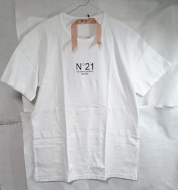●新品/正規品● N°21 ヌメロ ロゴ　Tシャツ/白
