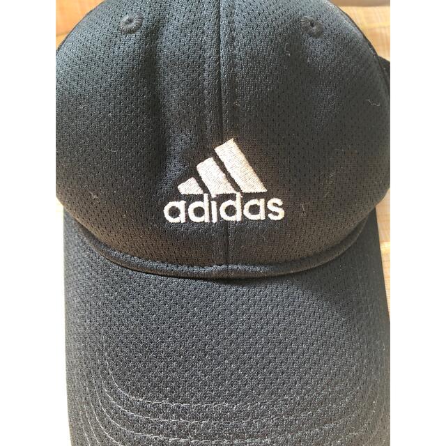 adidas(アディダス)のアディダス　キャップ　ブラック　57-60センチ メンズの帽子(キャップ)の商品写真