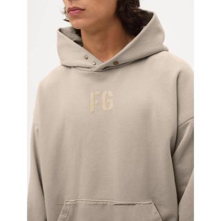 フィアオブゴッド 21AW SEVENTH COLLECTION FG7C HOODIE ヴィンテージ加工FG7Cフロッキープリントパーカー メンズ XL