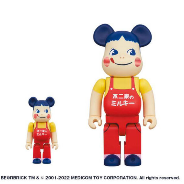 BE＠RBRICK ホーロー看板 ペコちゃん 100％＆400％