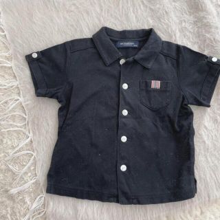 バーバリー(BURBERRY)のBURBERRY 男の子 女の子 黒 Tシャツ トップス バーバリー 半袖(Tシャツ/カットソー)